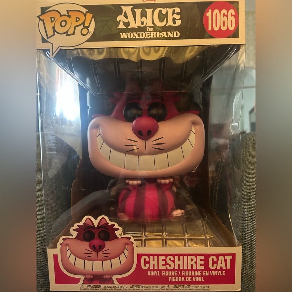 •Funko Pop Jumbo (10 inch) •Alice in Wonderland’s •Cheshire Cat •Item: #1066